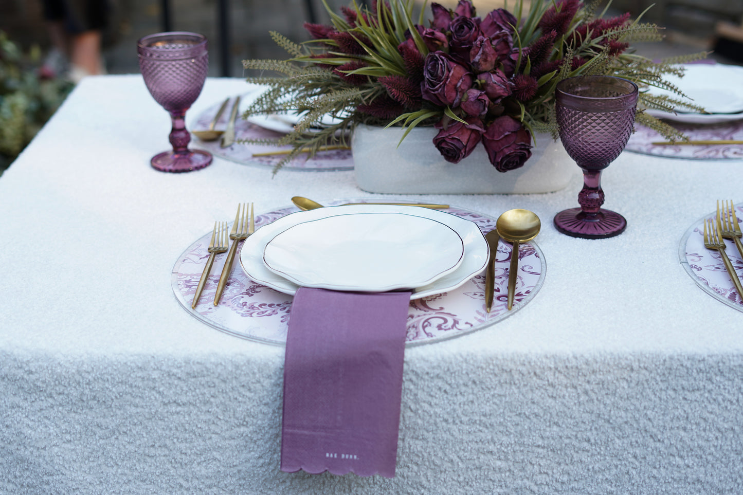 Paisley Pink Round Insert