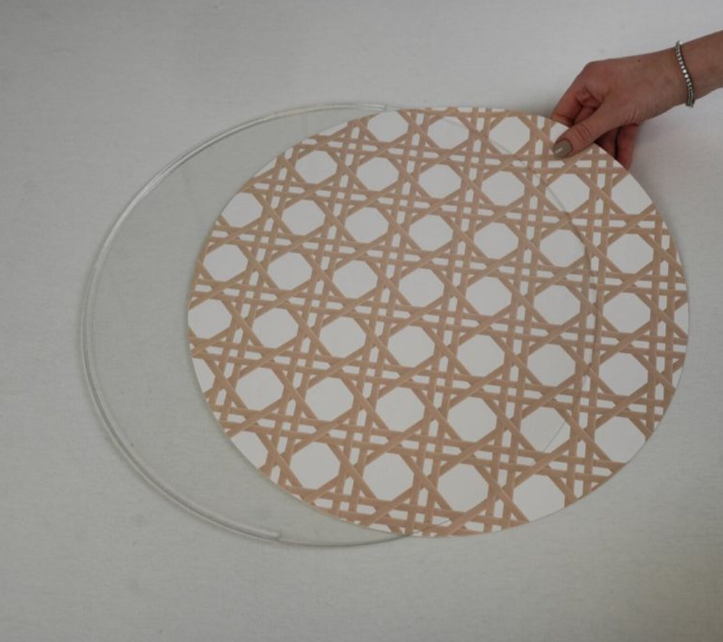 Rattan Round Insert