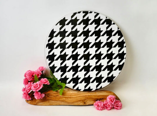 Houndstooth Round Insert